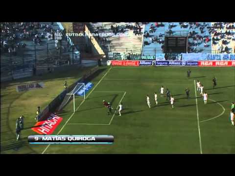 Gol de Matías Quiroga. Gimnasia de Jujuy 1 Huracán 0. Fecha 3. Primera B Nacional. FPT