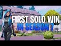 First Solo Win Of Season 7 Fortnite ( Full game play)