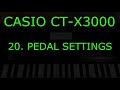 CASIO CT X3000 20 Pedal Settings