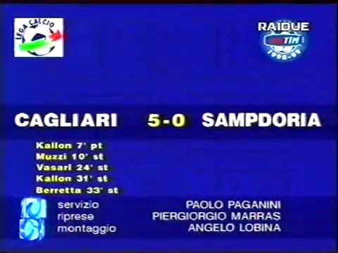 1998-99 (3a - 27-09-1998) Cagliari-Sampdoria 5-0 [Kallon 2,Muzzi,Vasari,Berretta] Servizio D.S.Rai2