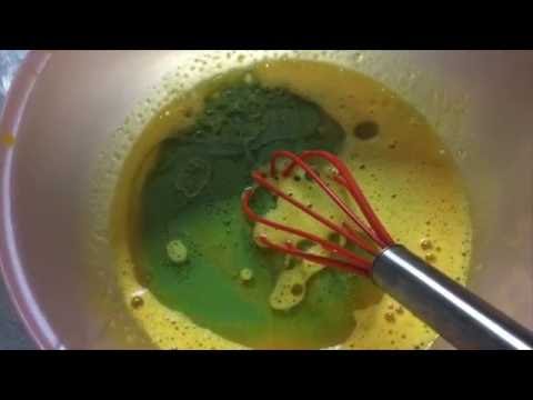 How to made Pandan cake!!!!!!!