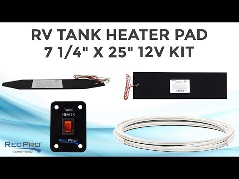 RV Tank Heater Pad 7 1/4" x 25" 12V Kit