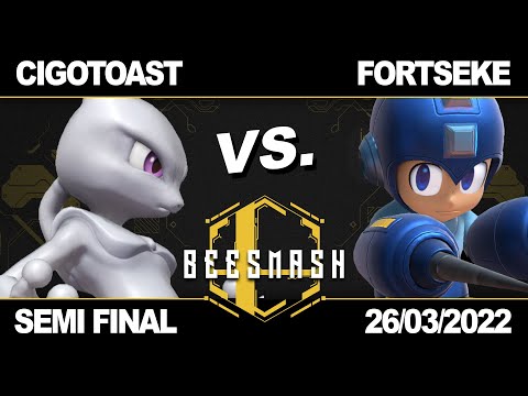 [BeeSmash #9] Cigotoast (Mewtwo) vs. Fortseke (Megaman) - Winners Semi Final - SSBU