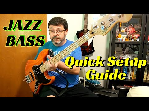 Quick setup guide for Fender and Squier Jazz basses