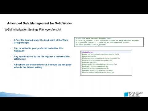 Advanced Data Management for Solidworks