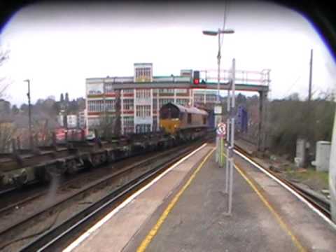 66 119 departs Maidstone East with empty steel