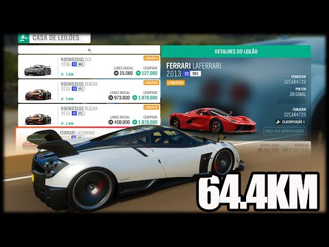 Forza Horizon 4 - 64.4KM RACE with AUCTION HYPERCARS