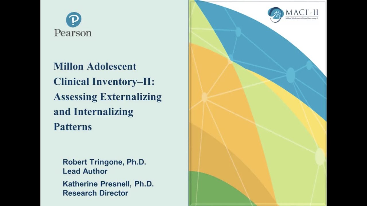 Millon Adolescent Clinical Inventory-II: Assessing Externalizing and Internalizing Patterns Webinar (Recording)