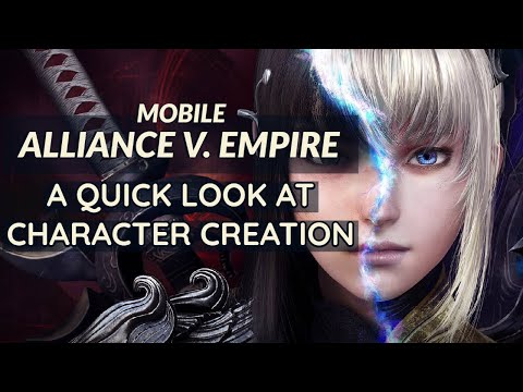 ALLIANCE VERSUS EMPIRE | Character Classes & Creation