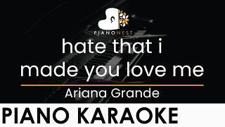 Download lagu Ariana Grande - hate that i made you love me - Piano Karaoke Instrumental Cover with Lyrics mp3