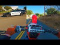 CRF150R Tries Out The Streets WHEELIES COPS