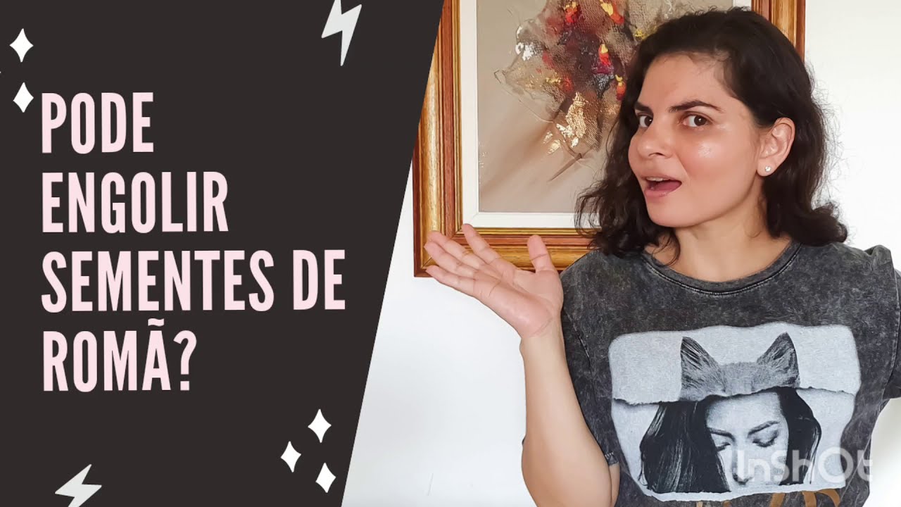 Pode mastigar e engolir as sementes de romã?