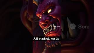 【妖怪大百科】今日は日本で一番強い妖怪を紹介します！【酒呑童子】 #sora2