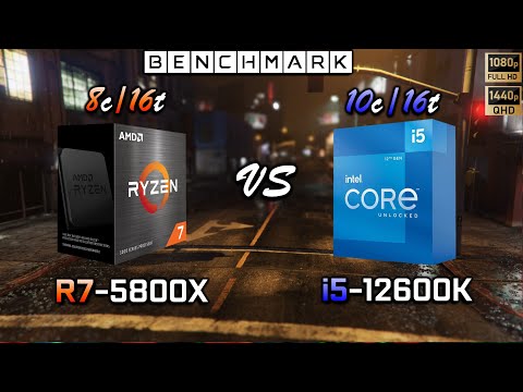 Ryzen 7 5800X vs Intel i5 12600K //Benchmark // Test in 8 Games