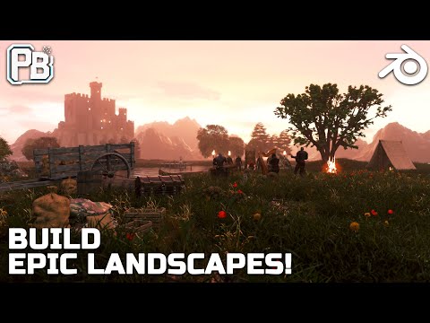 Create a Cinematic Landscape in 10 minutes - Blender Tutorial
