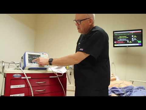 Transcutaneous Pacing Demonstration   HD 1080p