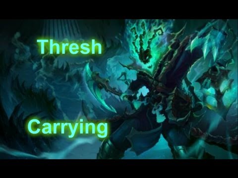 Thresh - Carry The Adc - Full GamePlay/Commentary