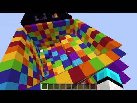 Minecraft Buton Bulma Haritası - Find The Button Rainbow