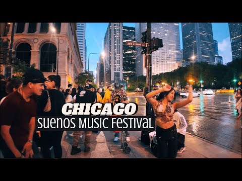 Sueños Music Festival  2024 | Chaotic Rainy Day In Downtown Chicago | City Sounds and Heavy Rain