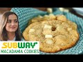 Subway Cookies At Home In Just 5 Minutes White Choc Macadamia Nut Cookies
