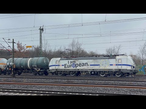 193 362 DB Cargo weiß I am European Vectron mit Kesselwagen Parallelausfahrt Metronom EU HH Harburg