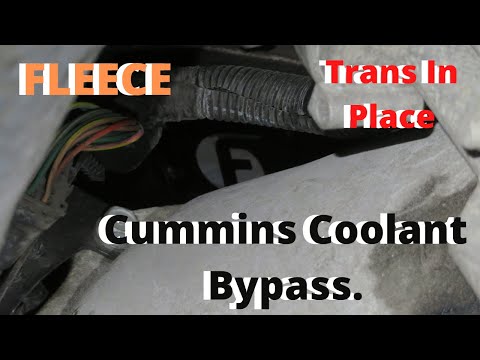 Cummins Fleece Coolant Bypass Install with Trans in Place!