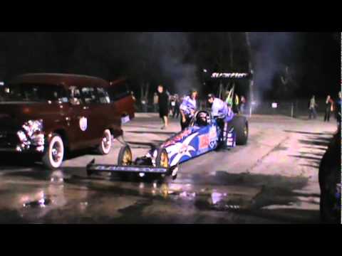Lucas Oil Top Fuel Dragster Warming The Tires At The 2011 World Series Of Drag Racing!!
