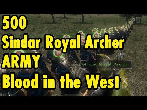 500 Sindar Royal Archer Army - Blood in the West