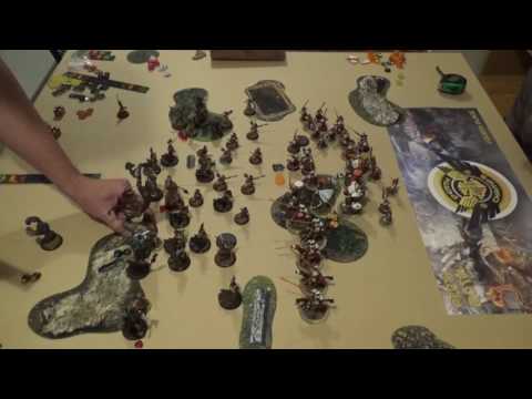 Morvahna 1vs Vindictus - warmachine hordes batrep - battle report