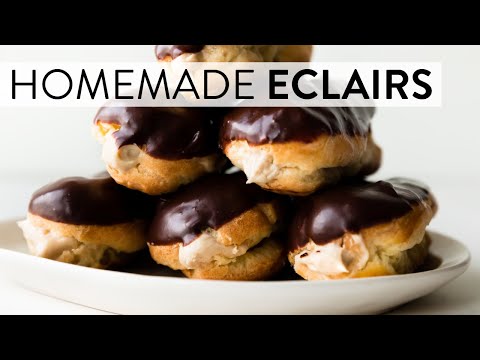Homemade Eclairs with Peanut Butter Mousse Filling | Sally's Baking
