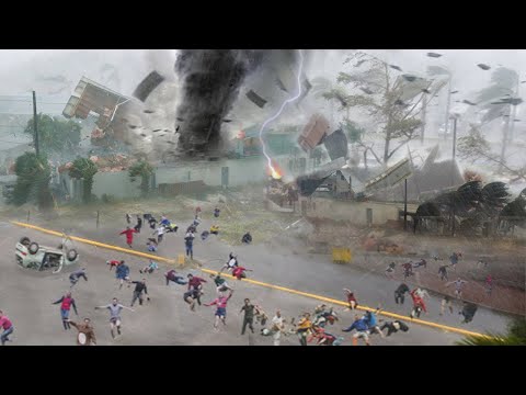 2 minutes ago in Texas! Massive tornado destroy half of Texas, USA