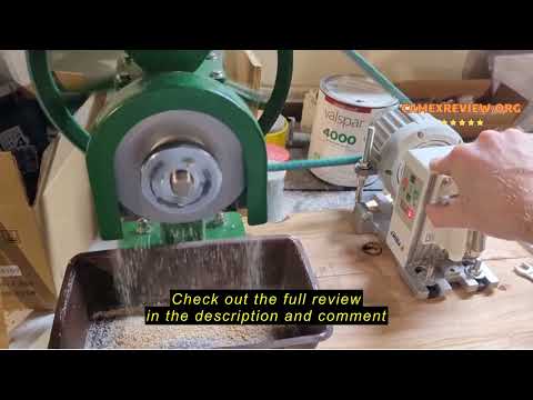 Review Lehman's Manual Power Grain Mill, Grinds Any Dry Grain to Pastry Flour, Big 6 Cup Capacity, 1