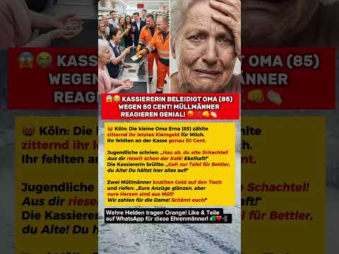😱🤯 OMA FEHLTEN 50 CENT – MÜLLMÄNNER MACHEN DIE GANZE SCHLANGE MUNDTOT! 😲👏