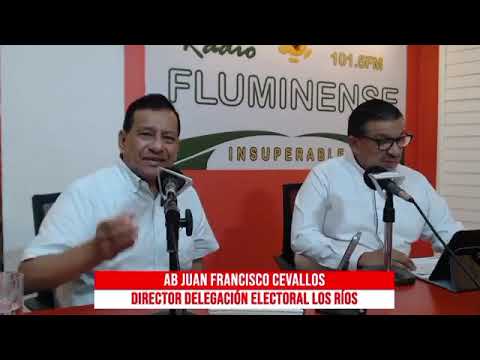 #Babahoyo #LosRíos. Juan Francisco Cevallos, Director CNE Los Ríos 