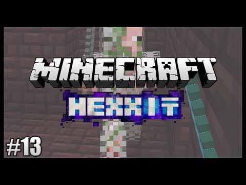 Pig Mage Battle! Diamond Zombie Pigmen! || Let's Play Minecraft Hexxit (1.5.2) #13