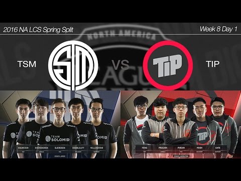 2016 NA LCS Spring Week 8 Day 1 [ TSM vs Team Impulse ] 160313