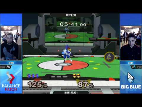Patchless SSBM - th0rn (Falco) vs. Klaps (C. Falcon) - Melee LR4
