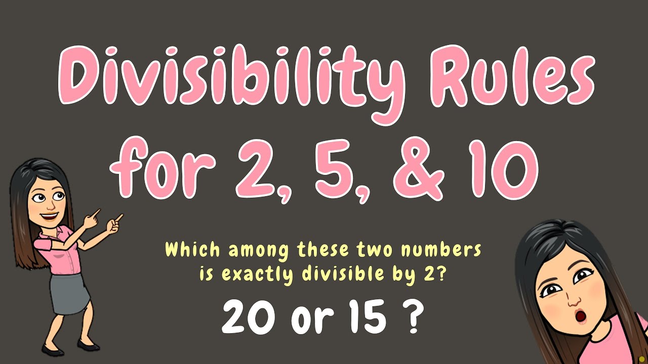DIVISIBILITY RULES FOR 2, 5, & 10 | GRADE 5
