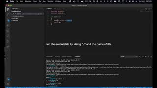 How to run a simple C program on a mac terminal