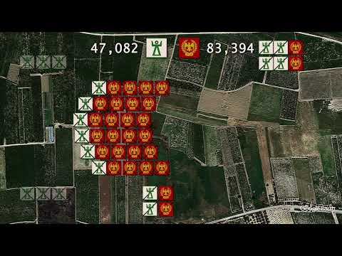 Battle of Cannae in 1 minute w/ Google Earth