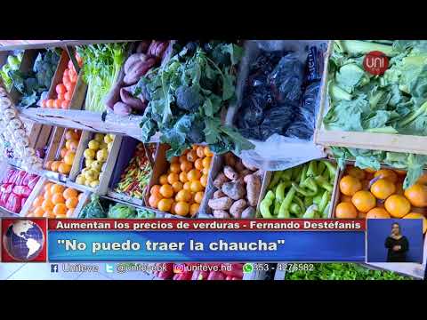 Sube el precio de las verduras
