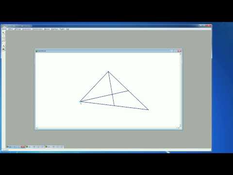 comment construire centre de gravité d'un triangle
