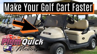 How To Make Electric Golf Cart Faster | Plum Quick Bandit Speed Upgrade | 2014 Club Car Precedent