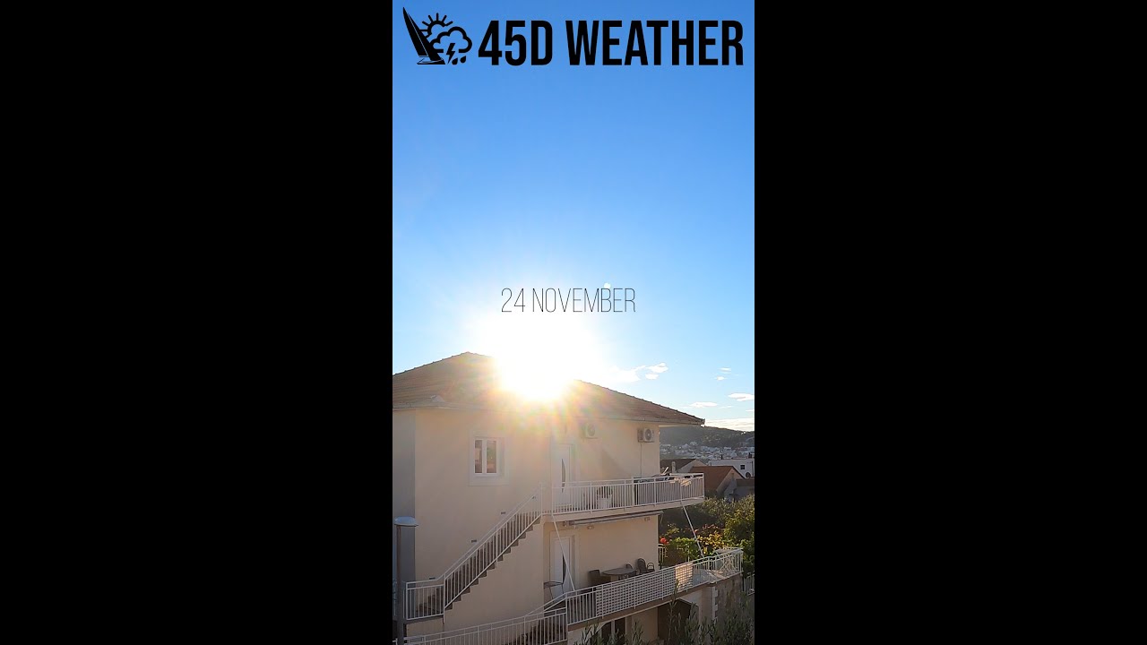 24 de noviembre, tiempo 45D en Croacia