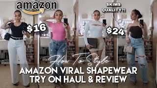 AMAZON VIRAL SHAPEWEAR TRY ON HAUL REVIEW + HOW TO STYLE | SHAPERX SHAPEWEAR UNDER $30