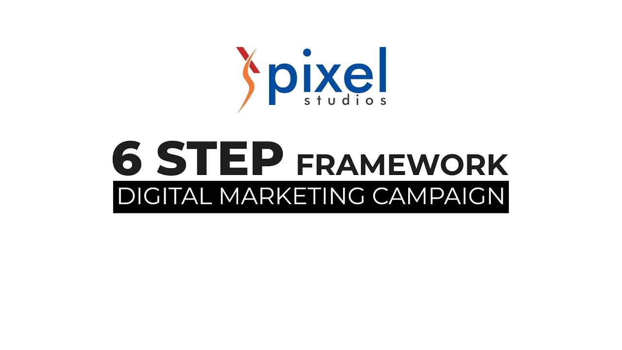 Plan your next Digital Marketing Campaign - A Simple & Effective 6 Step Framework by Pixel Studios