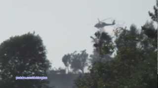 preview picture of video 'LA County Fire Firehawk and LA City Fire Bell 412 Bomb Fire'