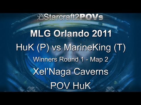 SC2 WoL - MLG Orlando 2011 - HuK vs MarineKing - WR1 - Map 2 - Xel'Naga Caverns - HuK