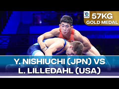 Gold Medal • FS 57Kg • Yuto NISHIUCHI (JPN) vs. Luke Joseph LILLEDAHL (USA)
