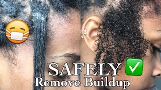 How to SAFELY Remove Dirt/ Buildup from Braids/Twists